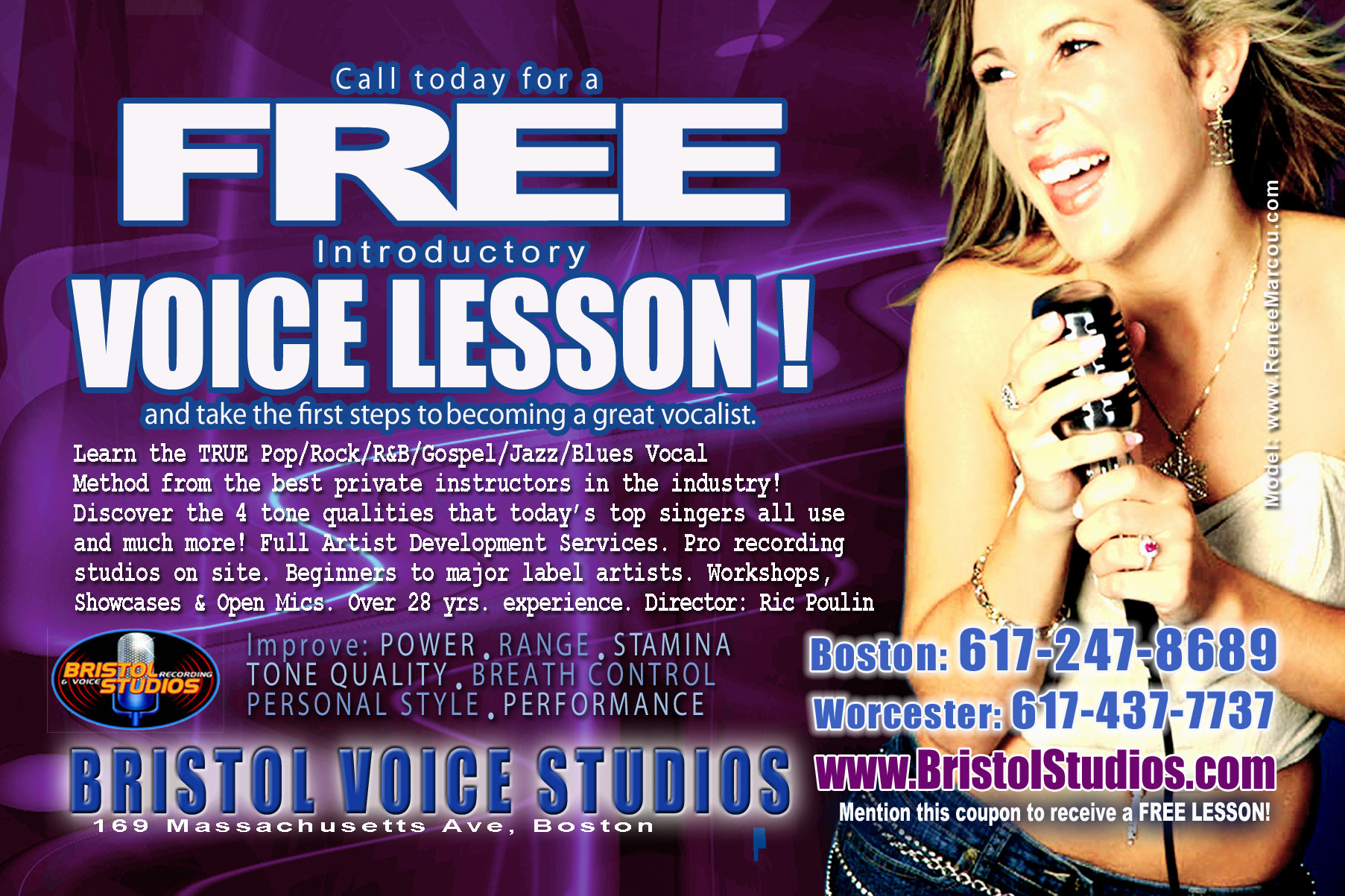 Free Voice
                  Lesson www.bristolstudios.com